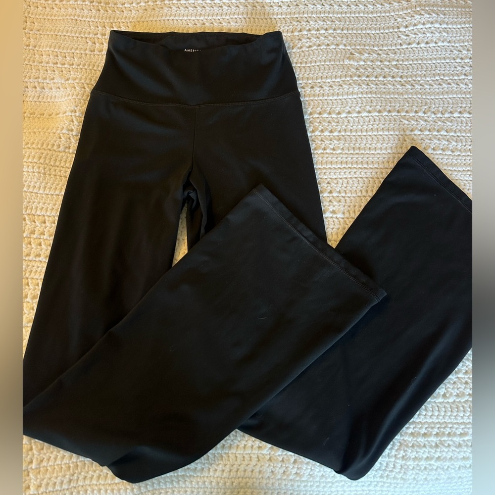 American Eagle Black High Waisted Flare Pants
